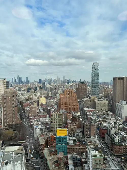 View of the Manhattan skyline from the DualEntry office
