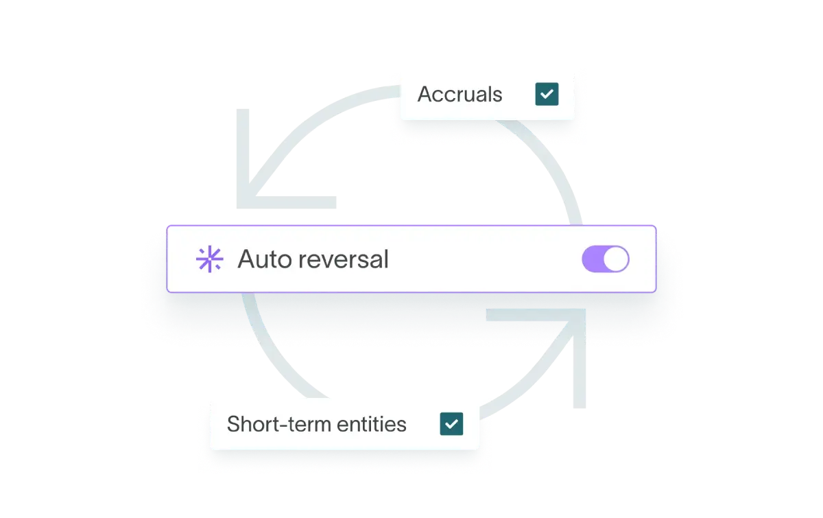 Auto reversal toggle for accruals and short term entries in DualEntry automated accounting software