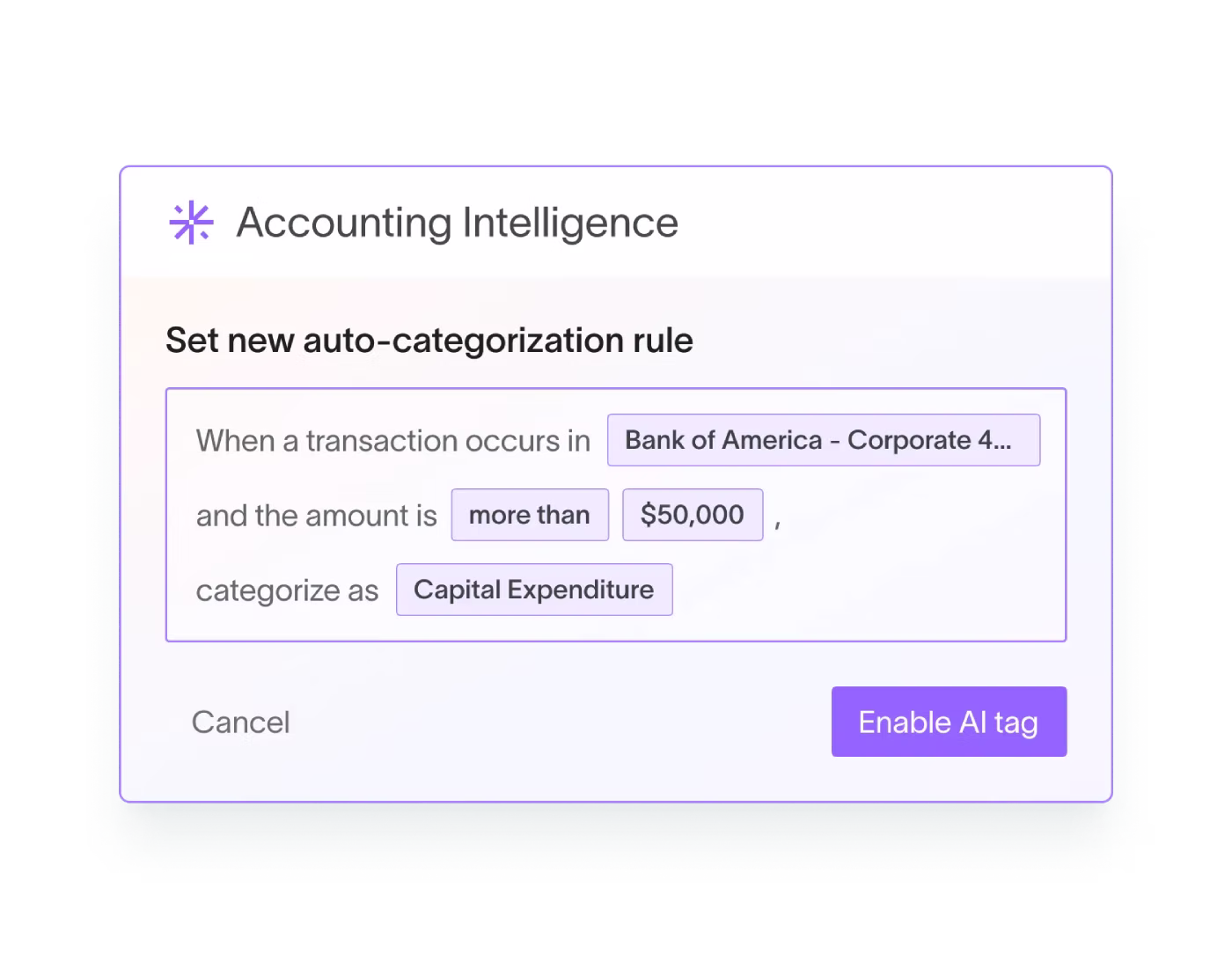 Automation Transaction Categorization