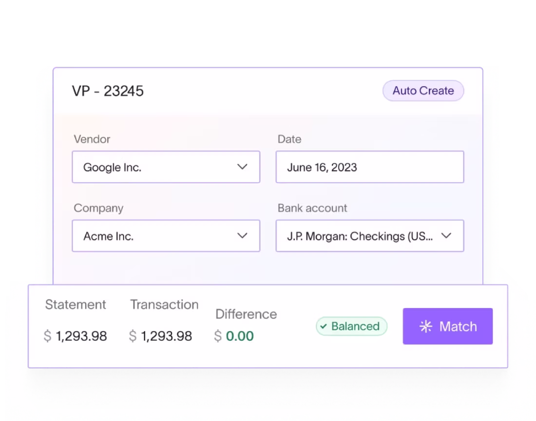 Automated Bank Matching