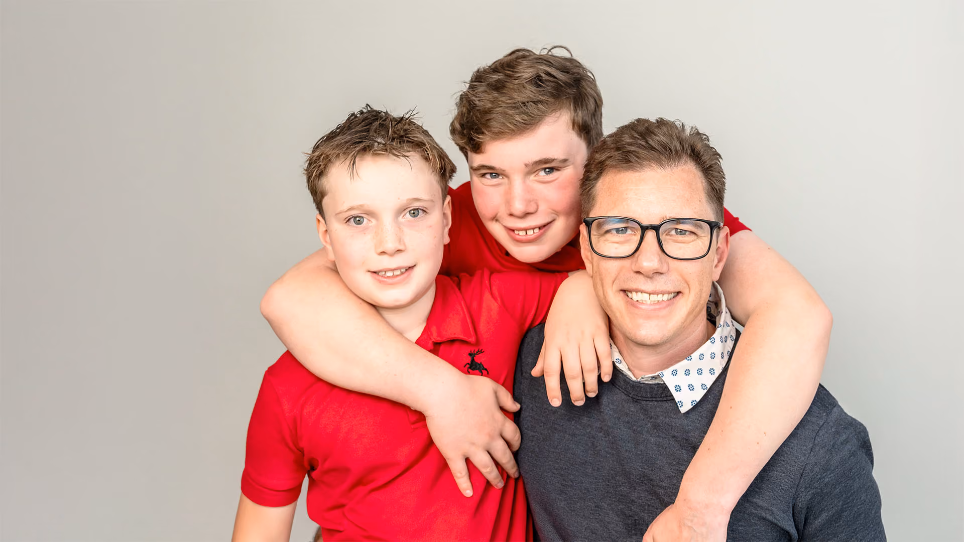 father with autistic children