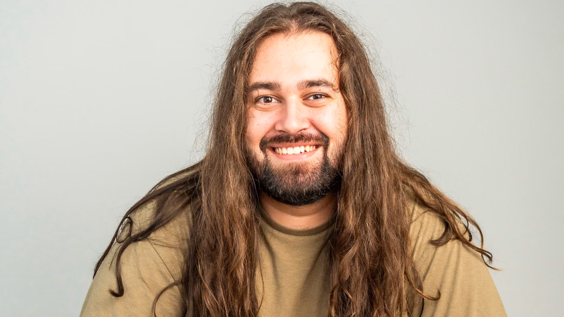 autistic man smiling