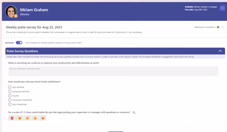 Conduct pulse surveys in MS Teams with Teamflect