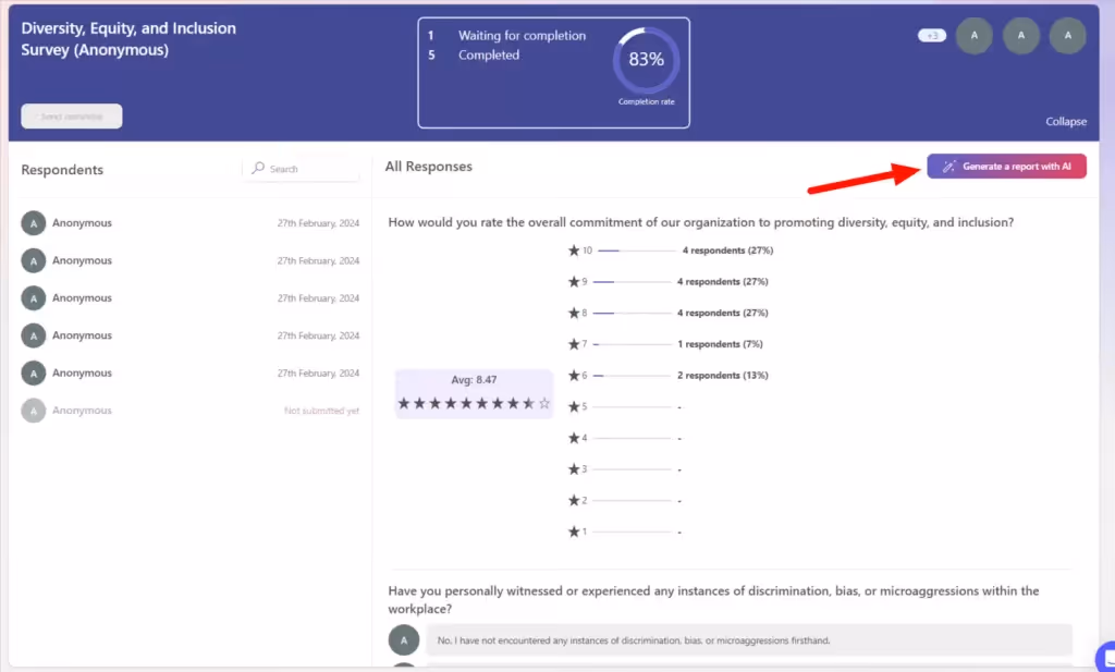 Anonymous Survey Results in Microsoft Teams