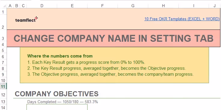 OKR template