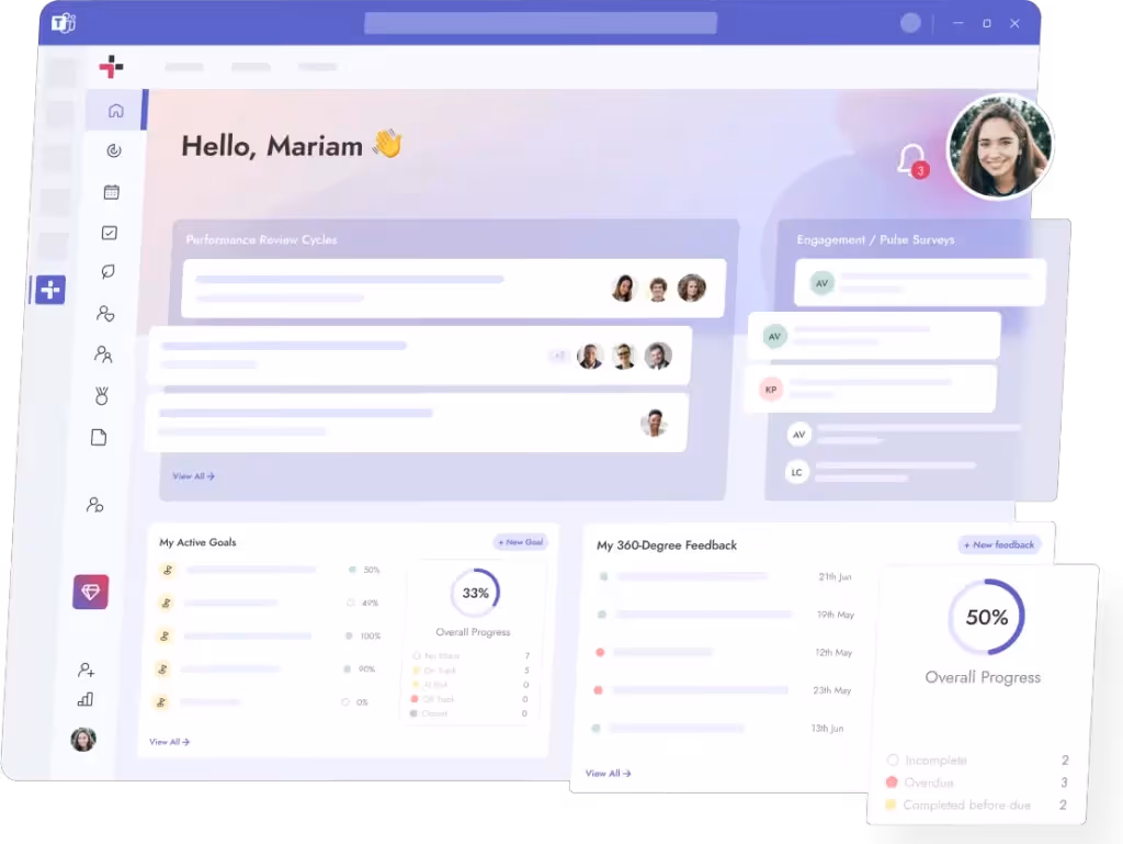 Teamflect dashboard