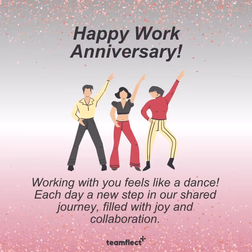 Work anniversary card - Workplace Party