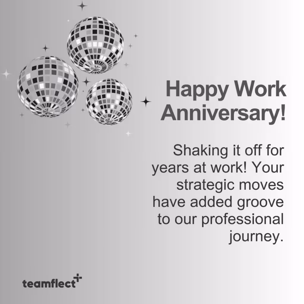 Work anniversary card - Strategic Workplace Moves