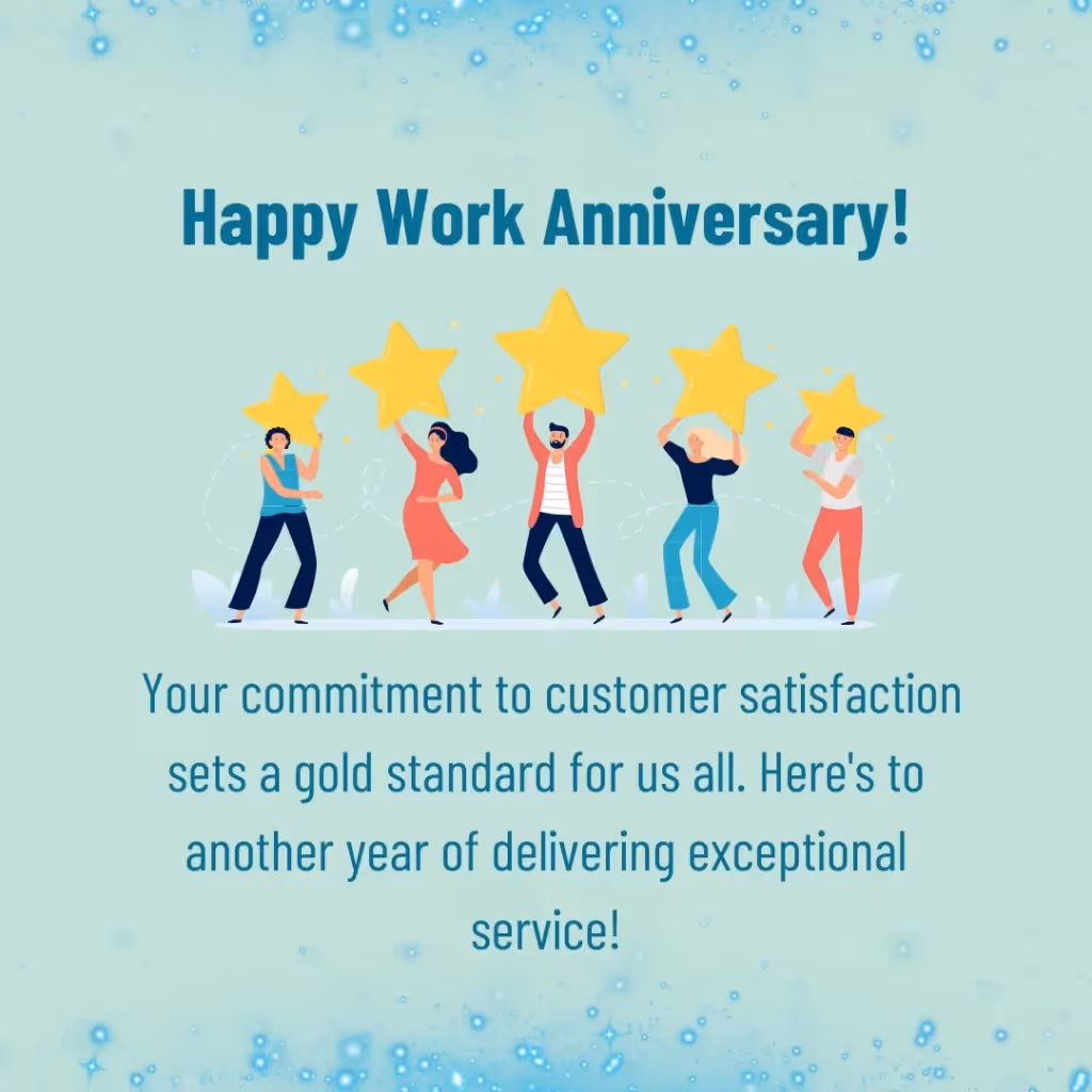 Work anniversary card - Customer Hero