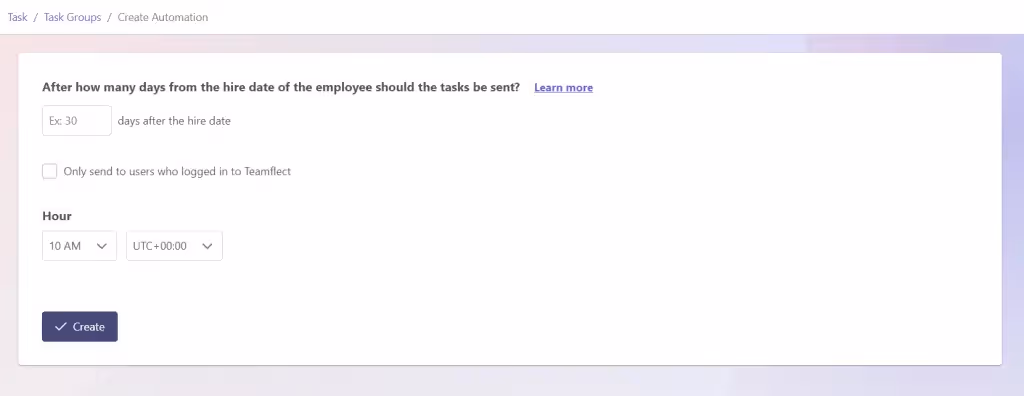 Automate onbooarding tasks