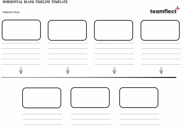 Horizontal Blank Timeline Template