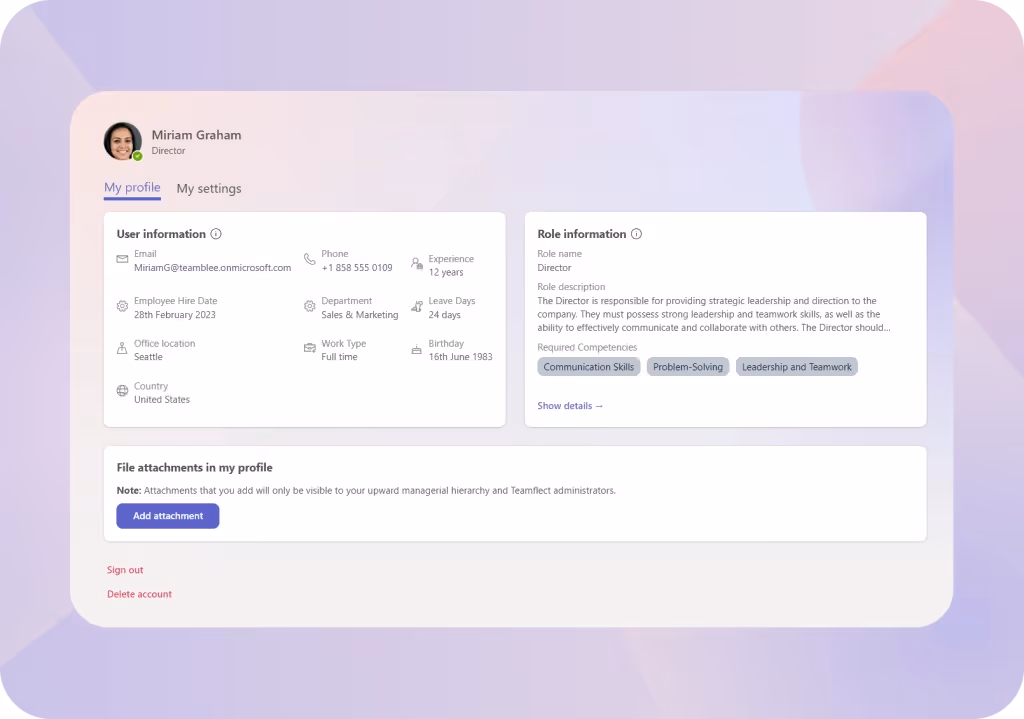 Teamflect career management