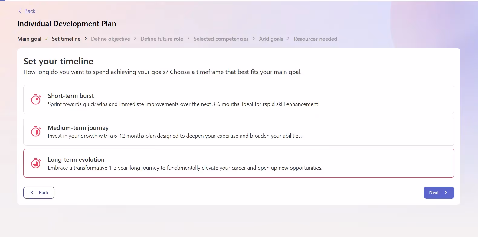 Select Timeline