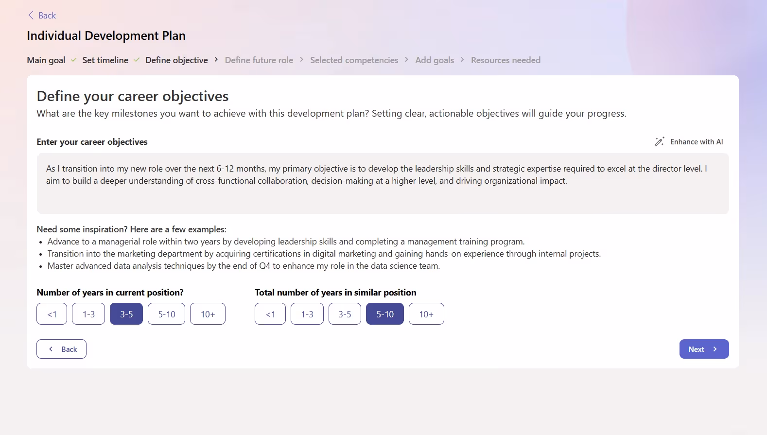 Define Objectives
