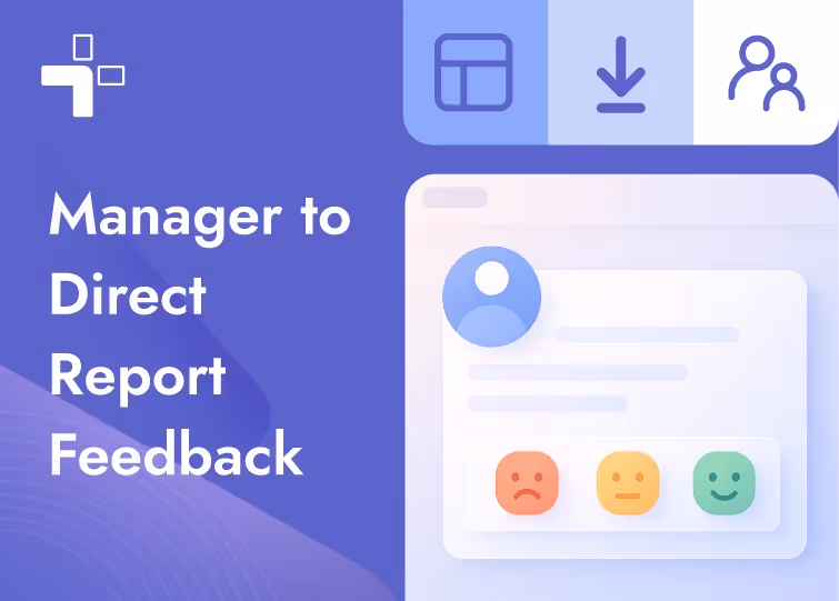 Manager to direct report feedback template inside teamflect