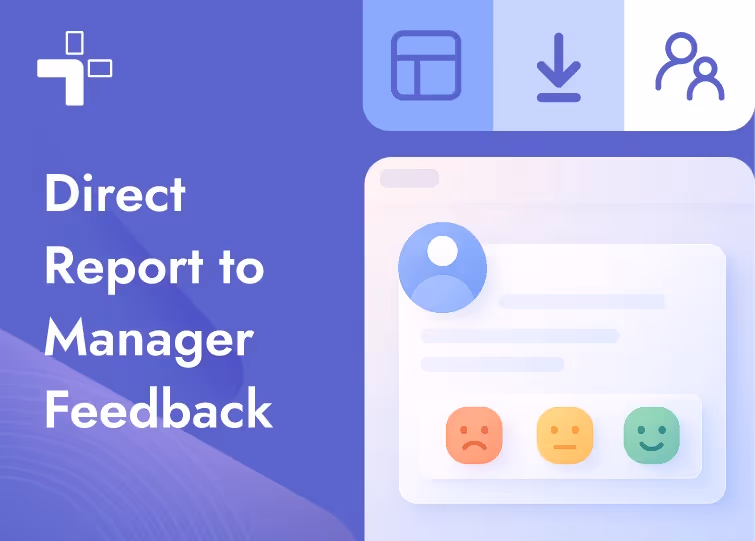 Direct report to manager feedback template card image