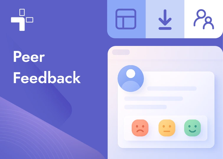 Peer feedback template inside teamflect