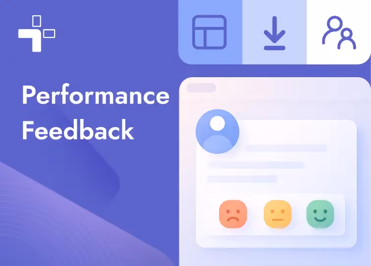 Employee performance feedback template inside Teamflect