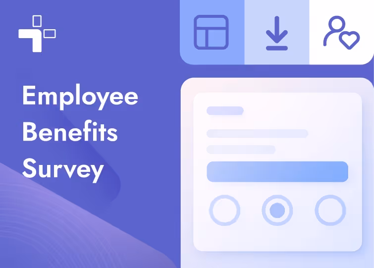 Employee benefits survey template card image