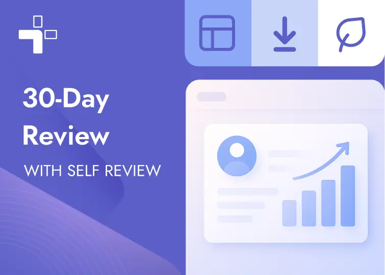 30-Day Employee Review With Self-Review Template card image