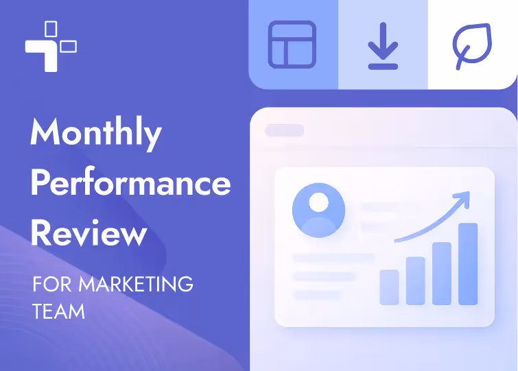 Marketing Team Monthly Performance Review Template card image