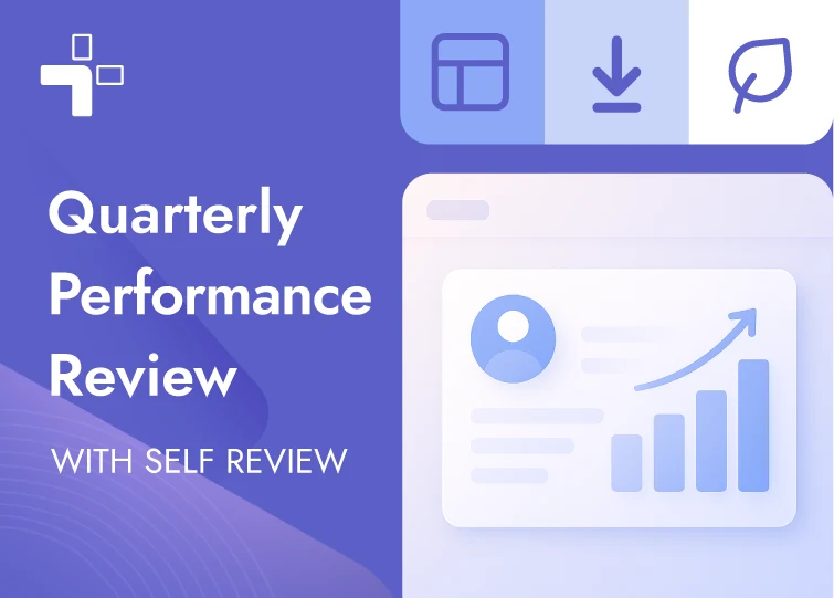 Employee Quarterly Performance Review with Self-Review Template card image