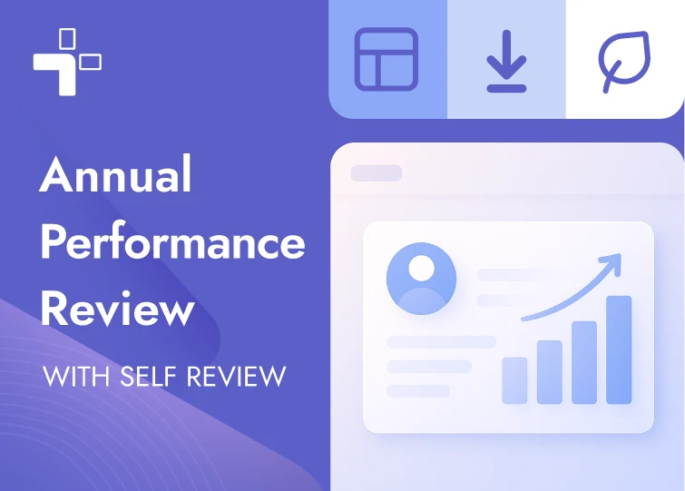 Annual Employee Performance Review with Self-review Template card image