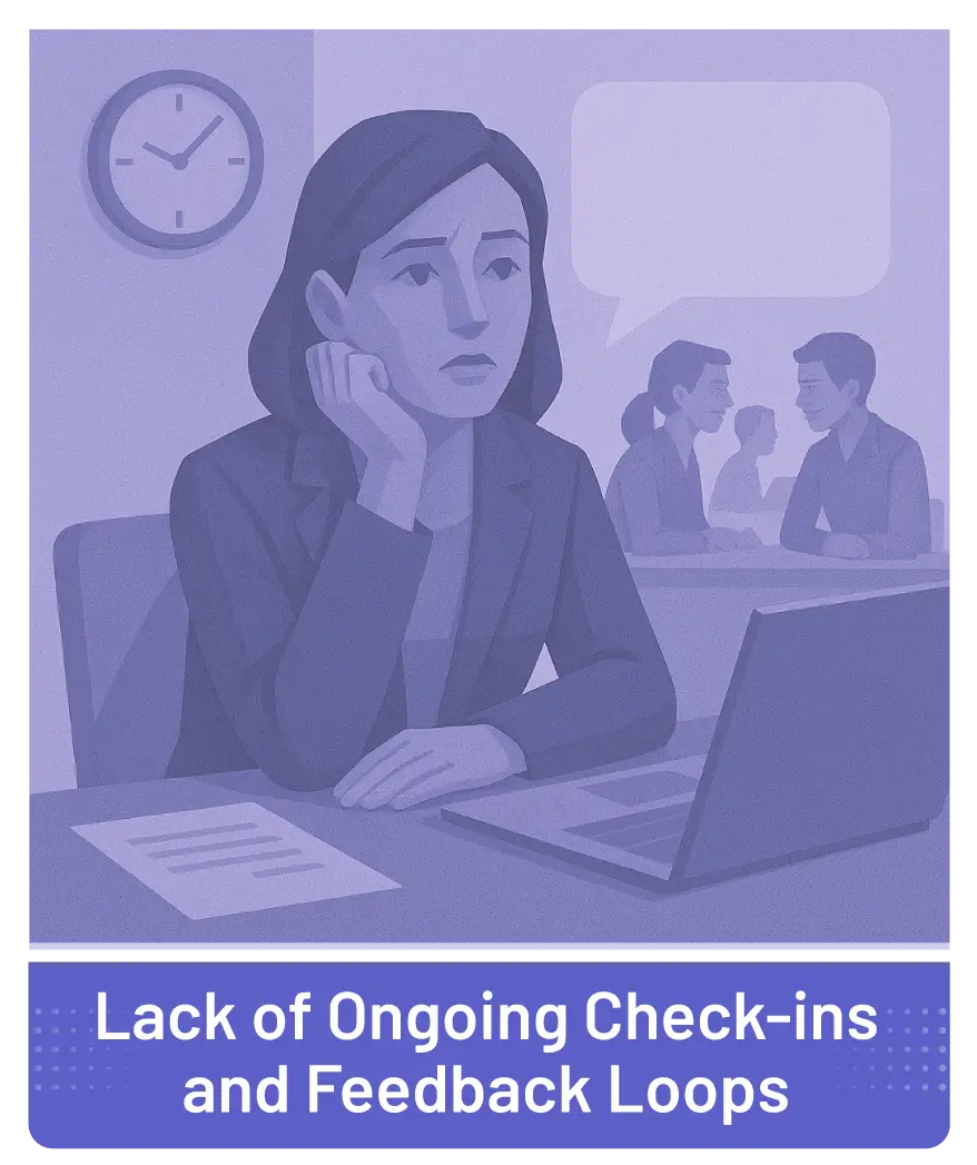 Onboarding Mistake: Lack of check-ins