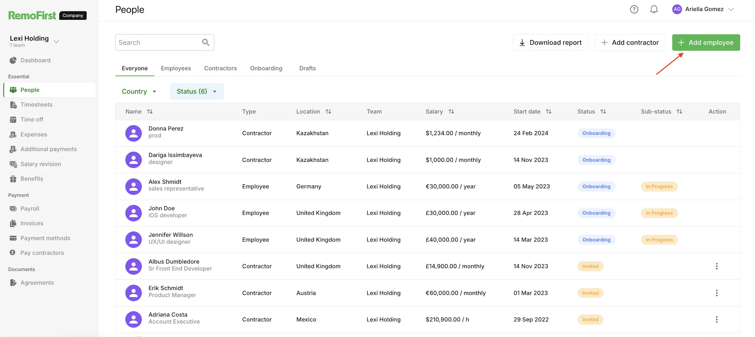 RemoFirst  - Gusto Alternative