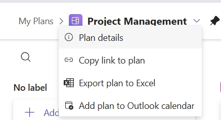 Delete plans in Microsoft Planner