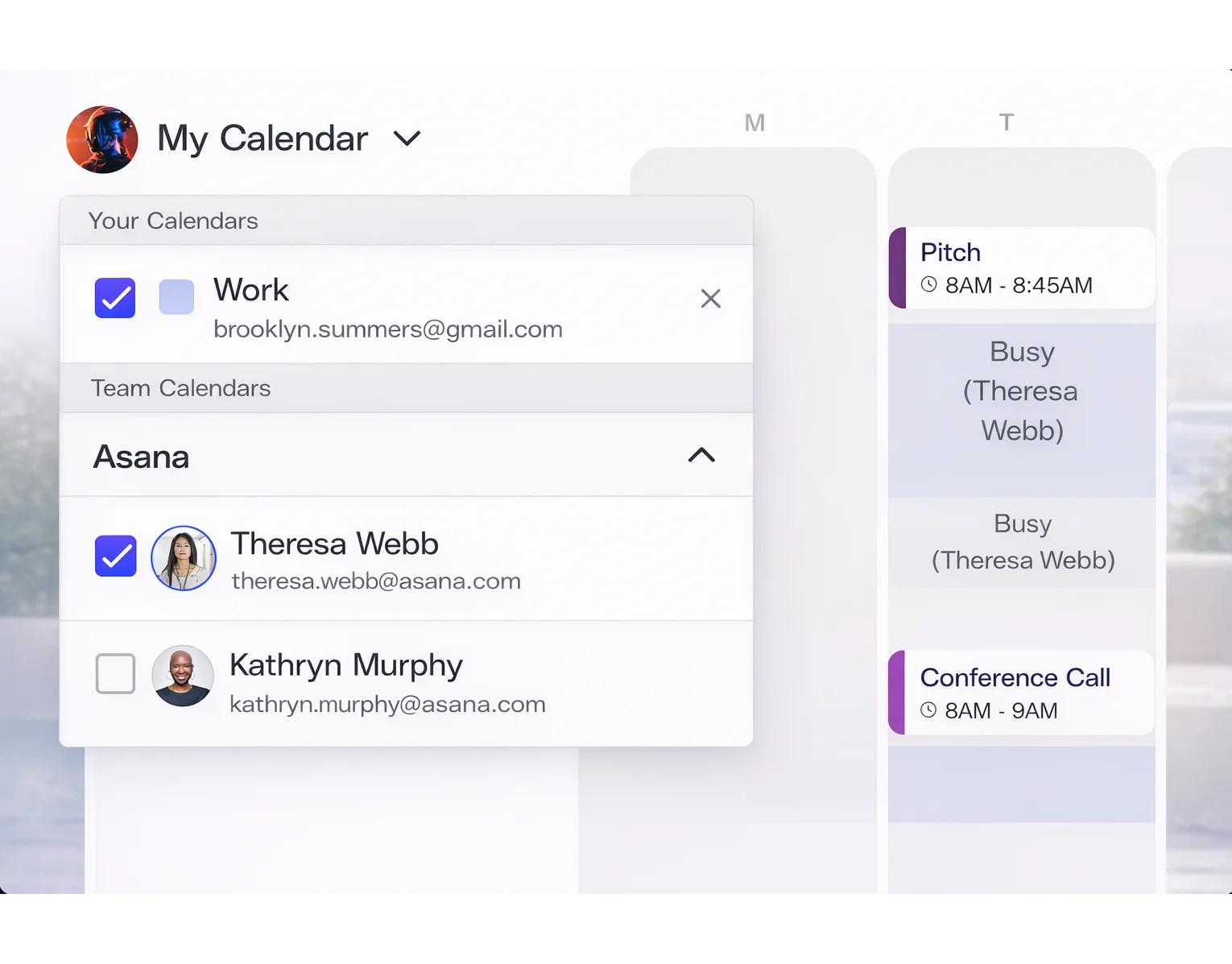Arrangr main dashboard