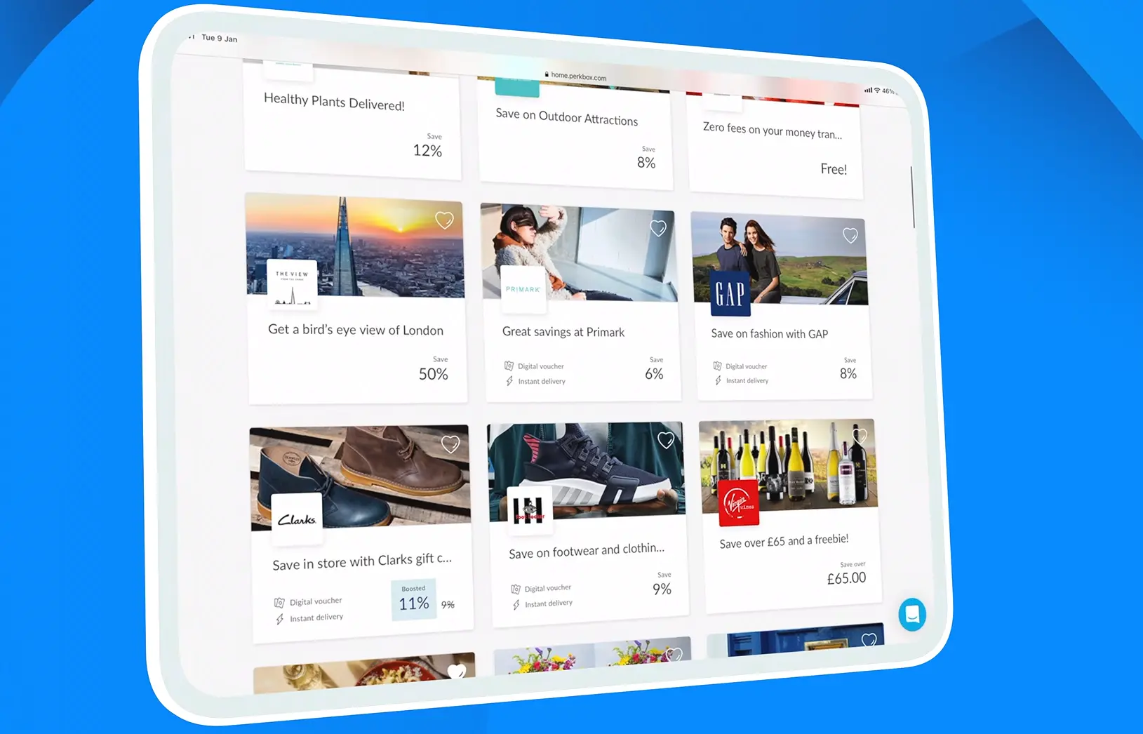 Perkbox overview of the platform