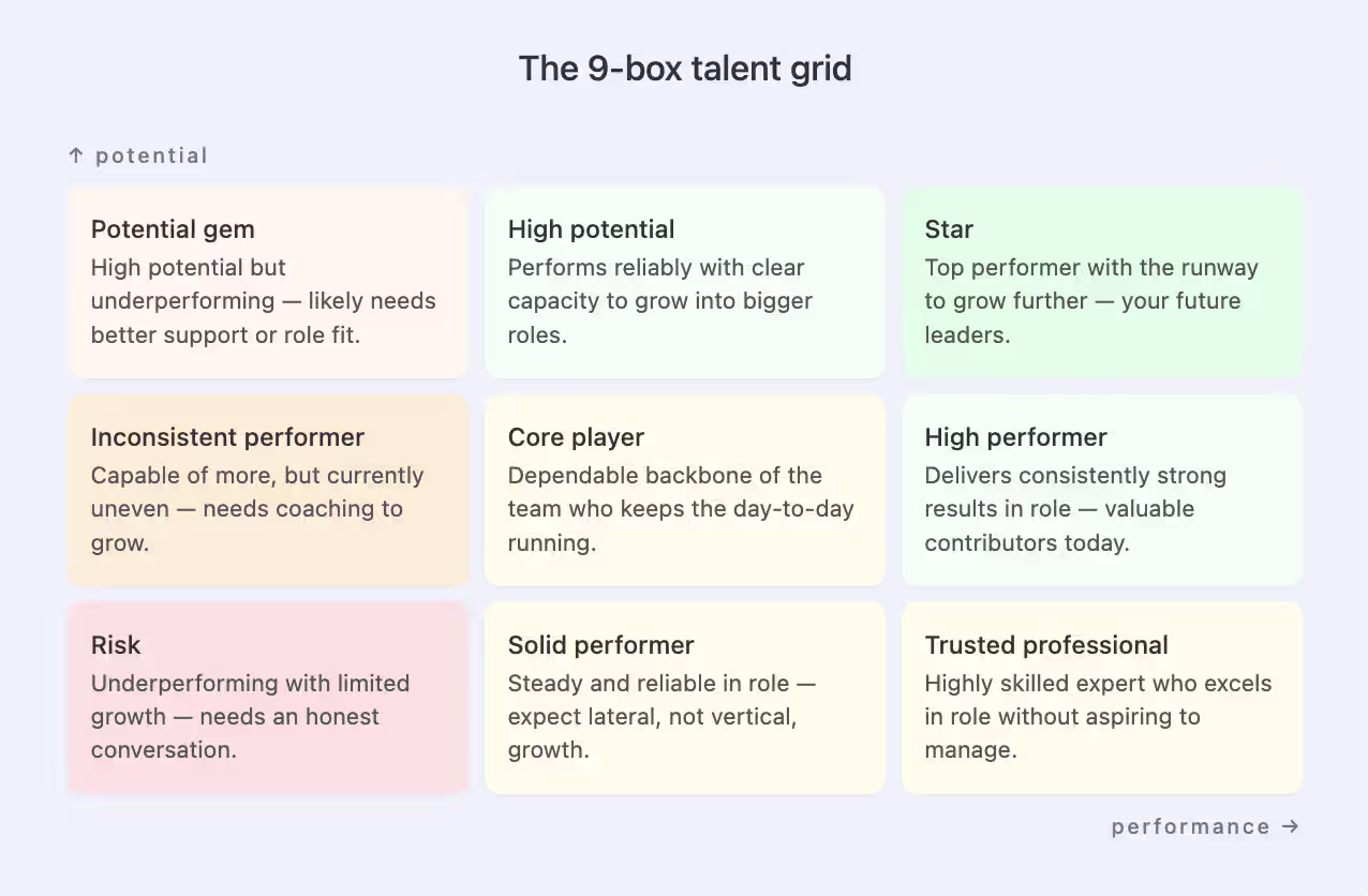 9 Box Grid Explanation Infographic