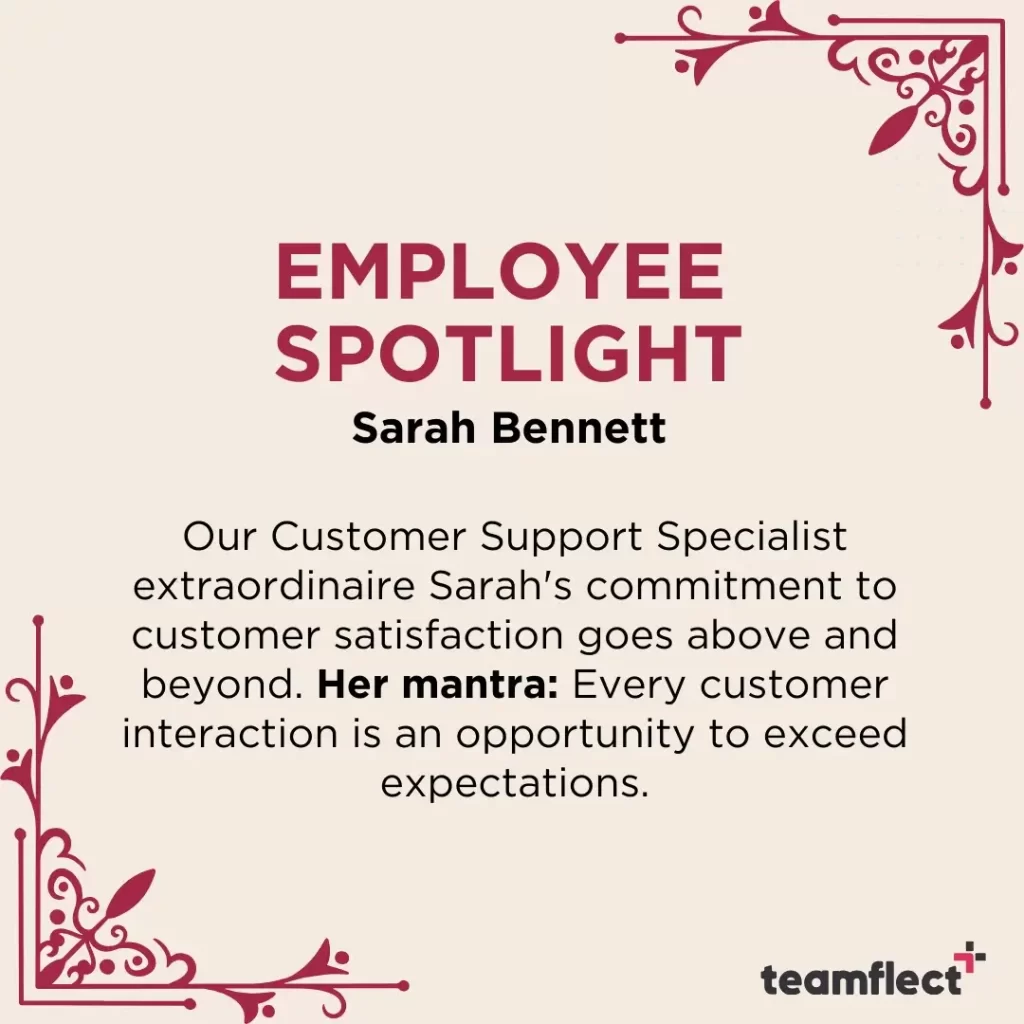 Elegant employee spotlight template - 3