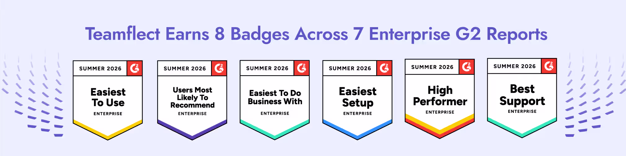 Teamflects enterprise g2 badges