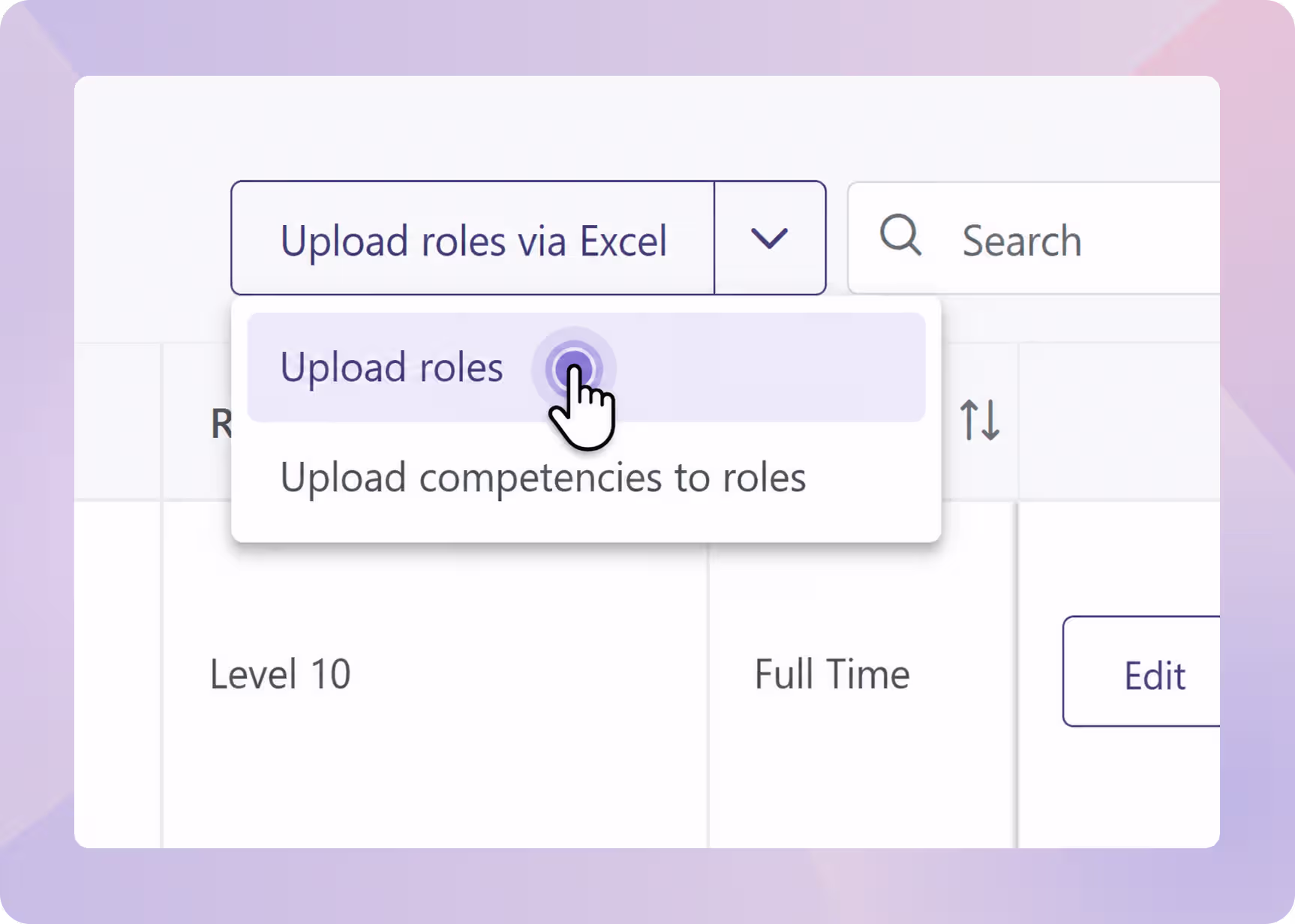 bulk upload roles in excel