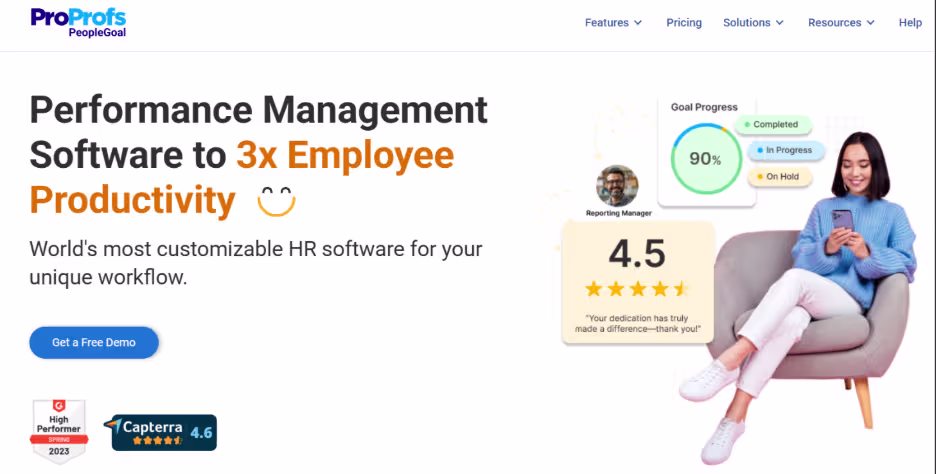 People goal main landing page