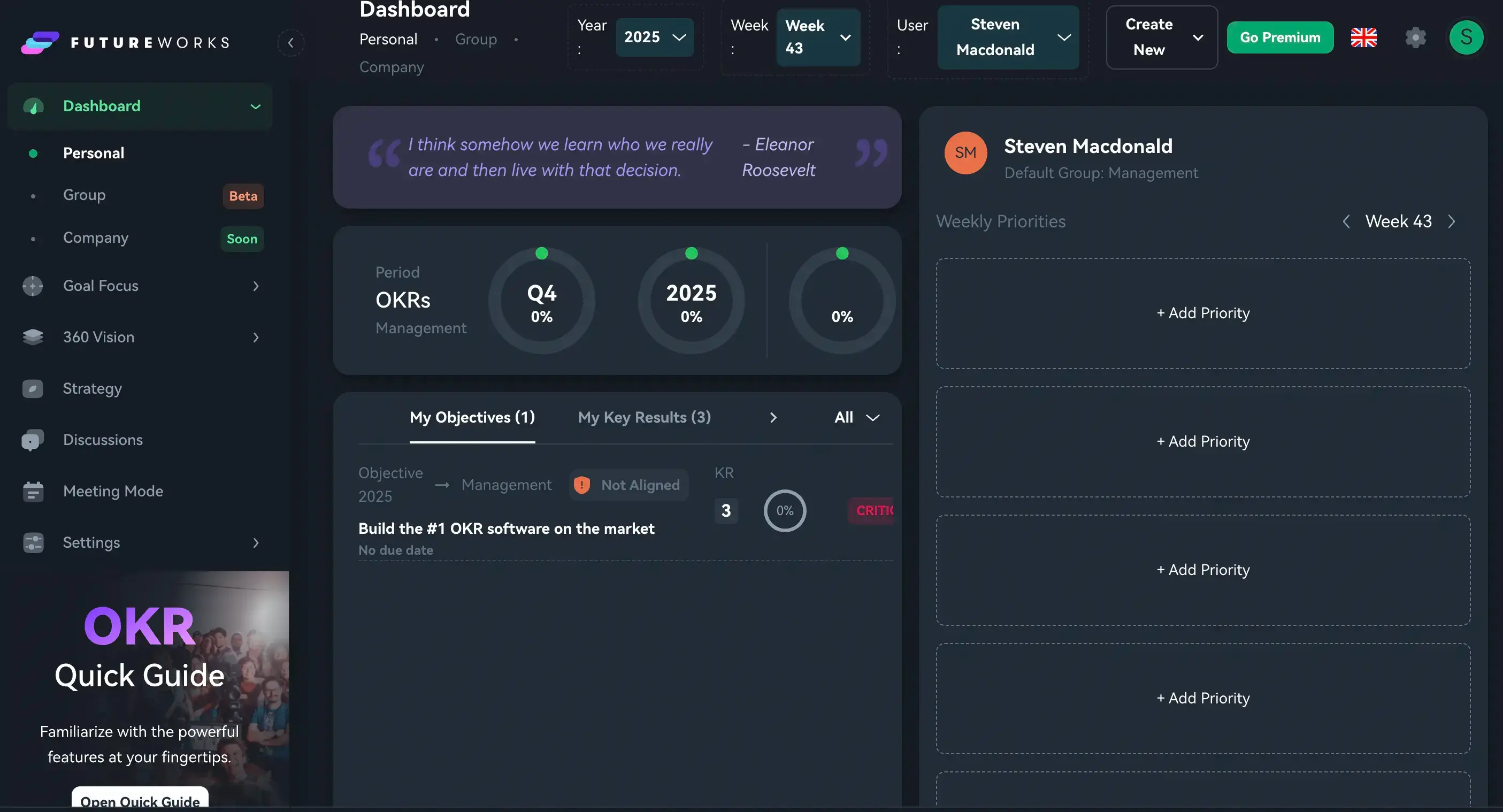 Futureworks okr software