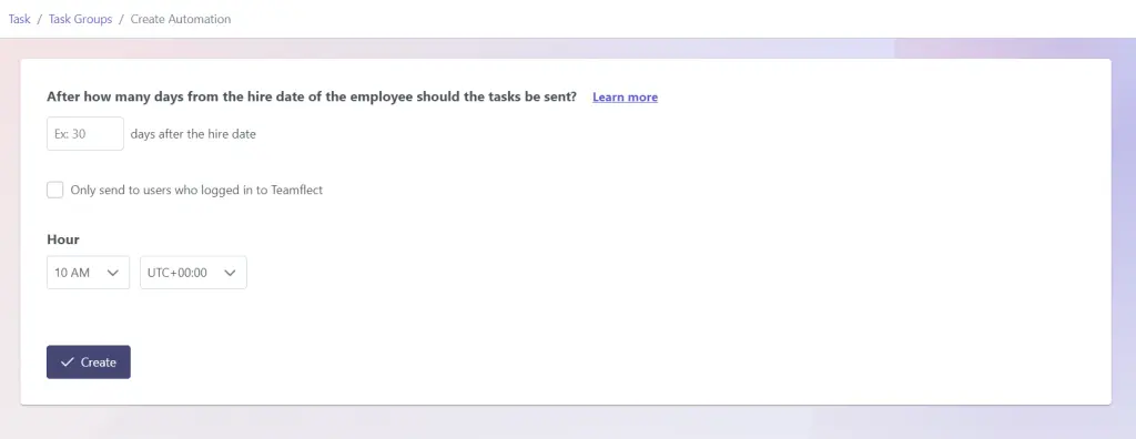 Automate onboarding tasks