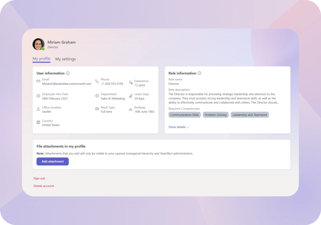Teamflect career management