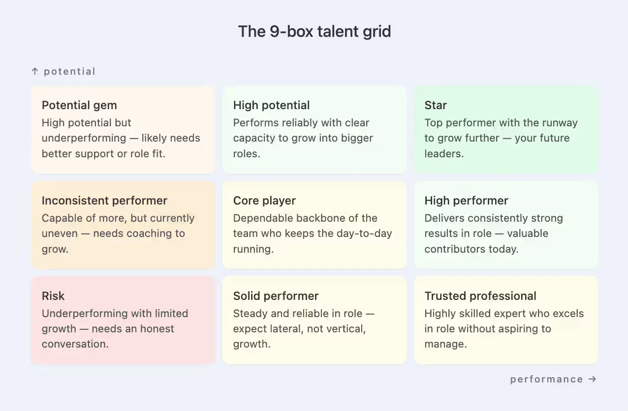 9 Box Grid Explanation Infographic