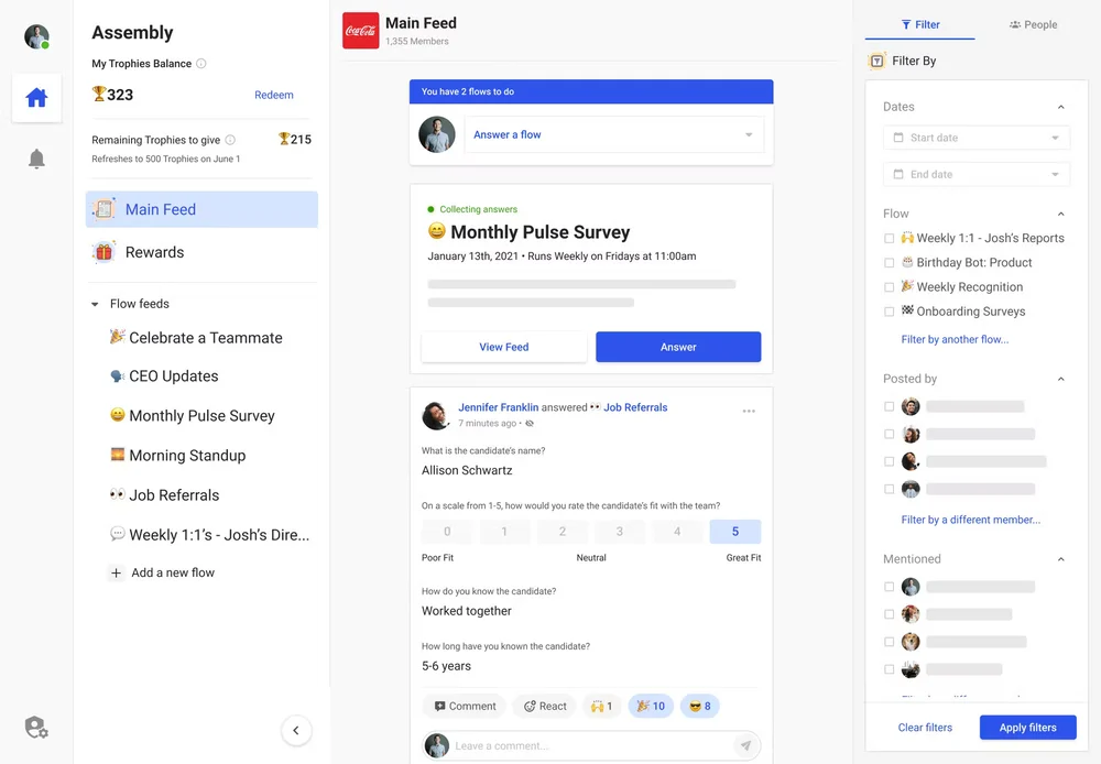 Assembly: employee suggestion box tool