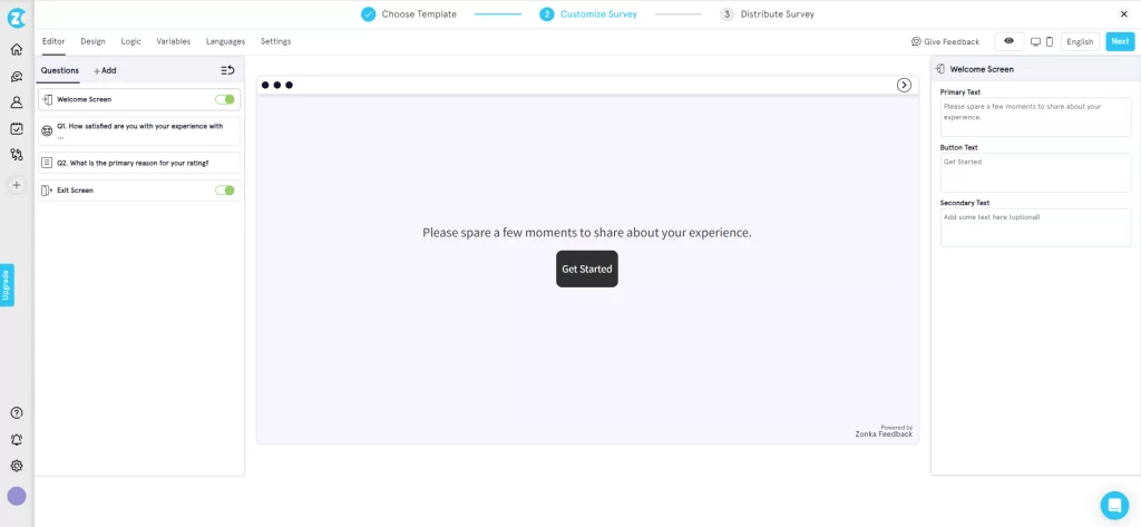 Zonka feedback: employee suggestion box tool