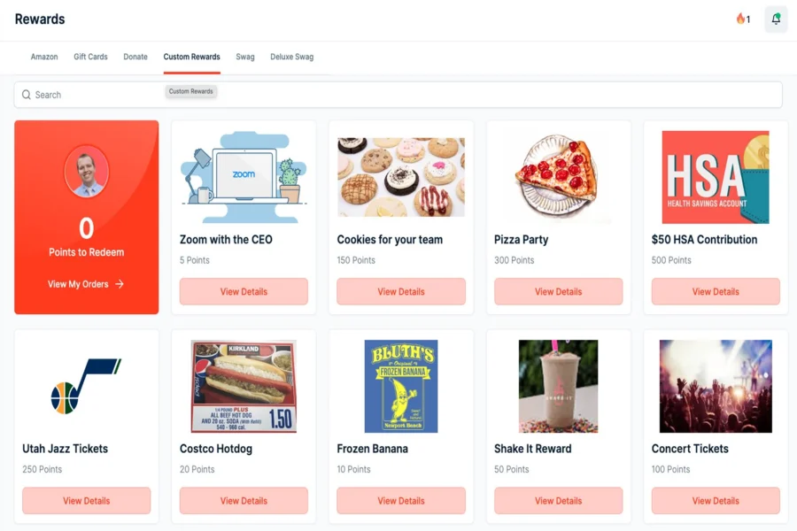 Nectar Rewards Dashboard