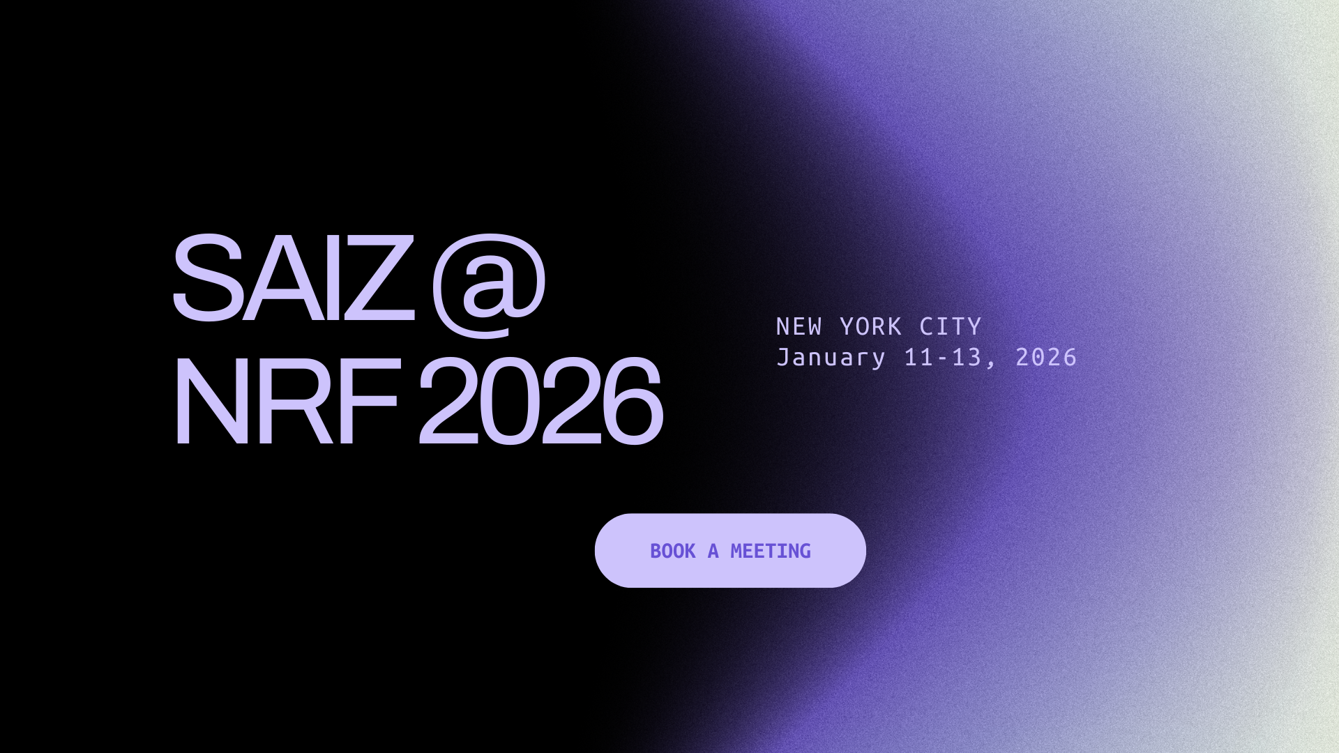 SAIZ at NRF 2026