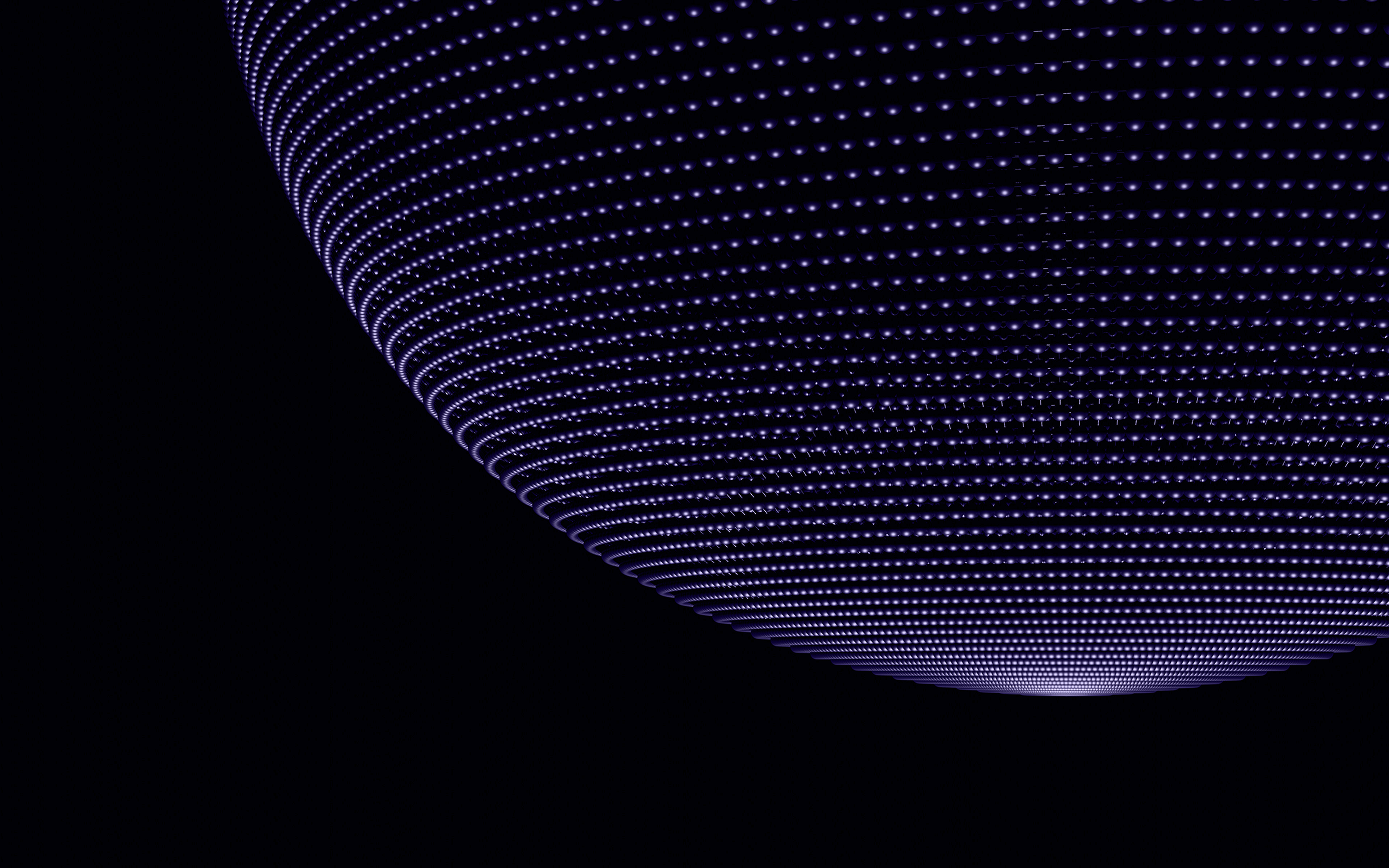 Purple dotted globe visual