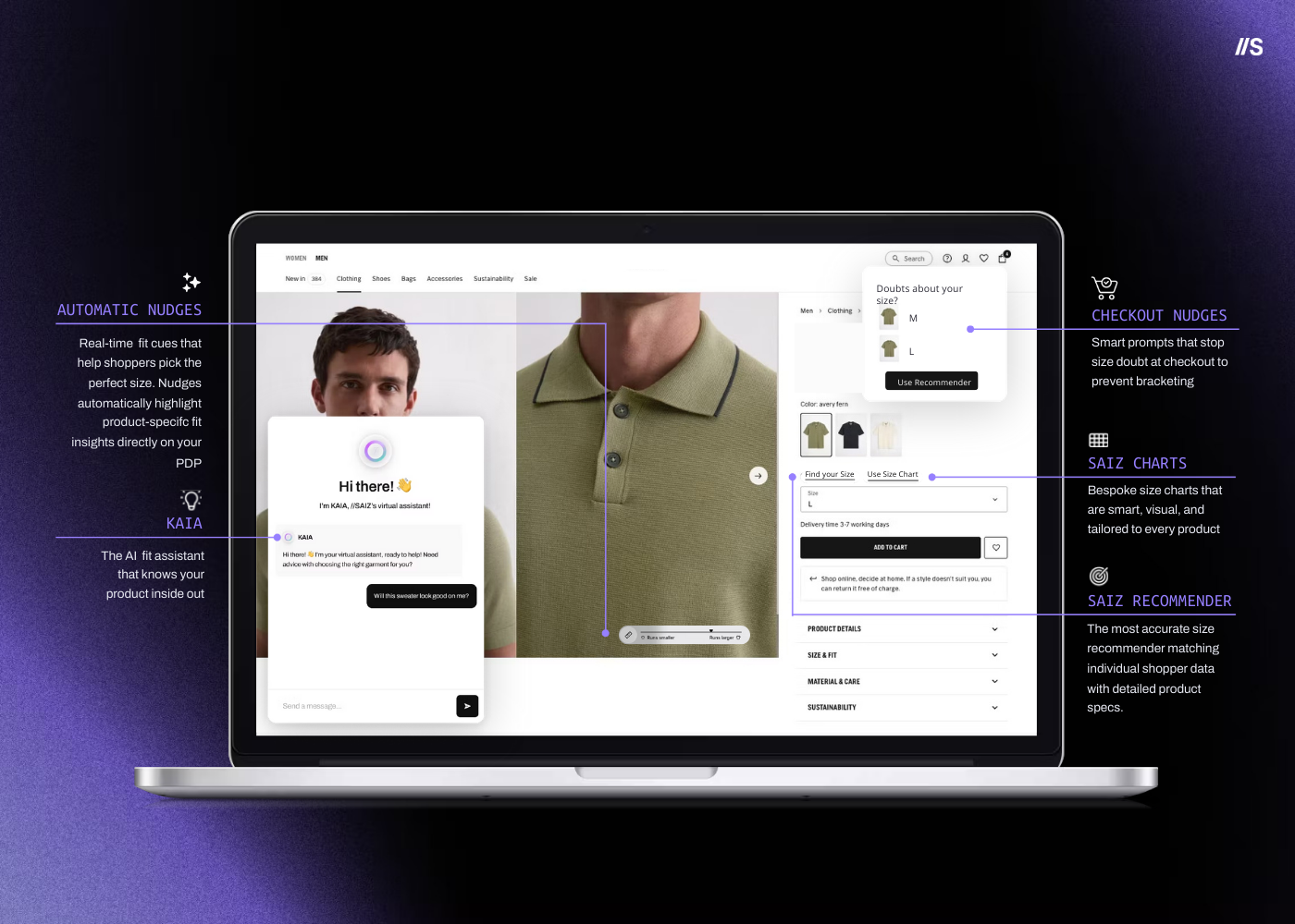SAIZ Extensions for Product-Specific Guidance