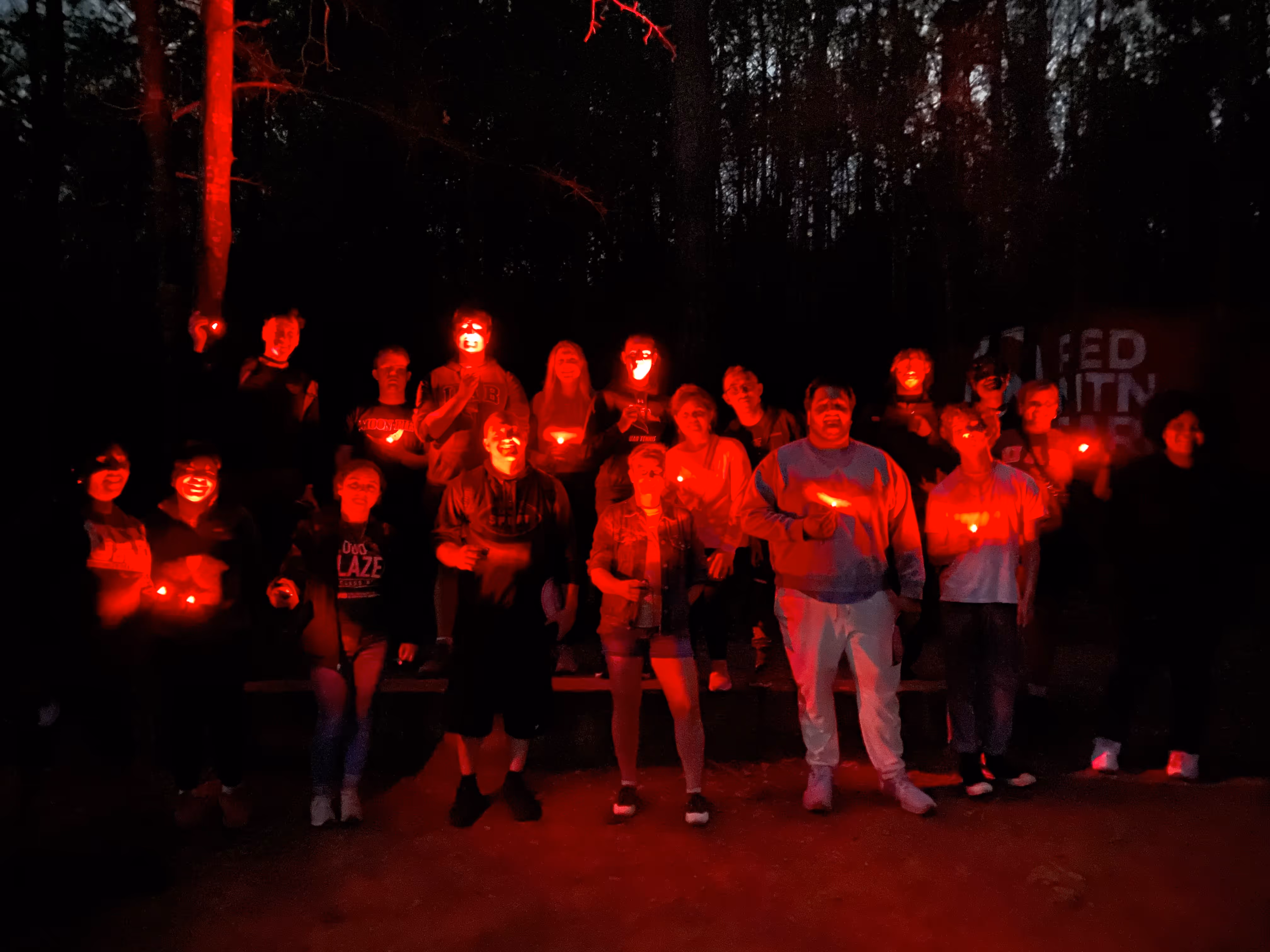 Participants in the Dark Sky Week Presentation and Hike at Turkey Creek Nature Preserve with Dr. Wooten, Assistant Professor of astronomy and dark sky preservation at UAB and Jefferson County Greenways' staff.