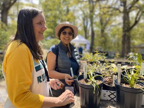 Volunteers working the Native Plant Sale