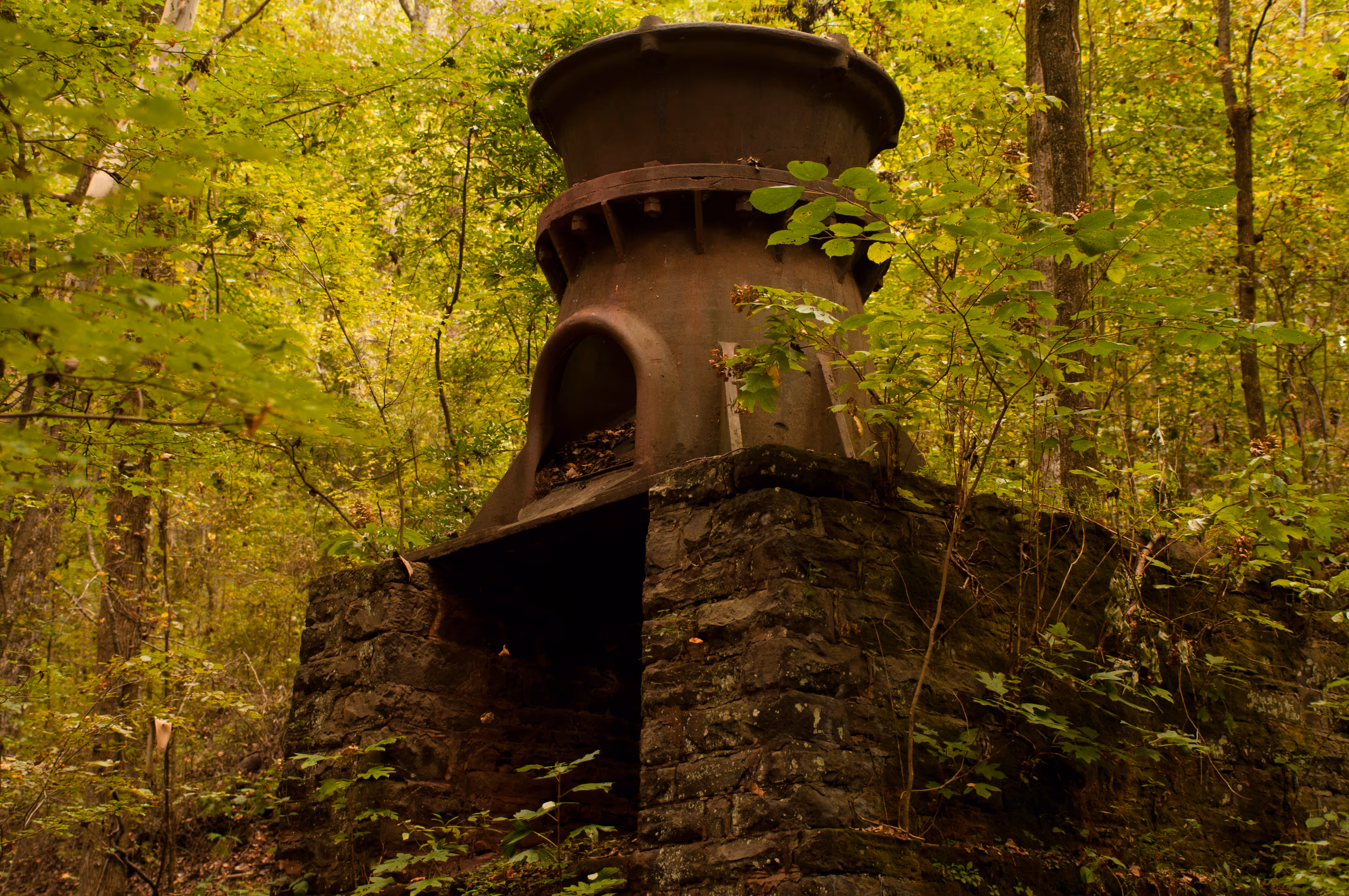 The remnants of a crusher at Ruffner Mountain.